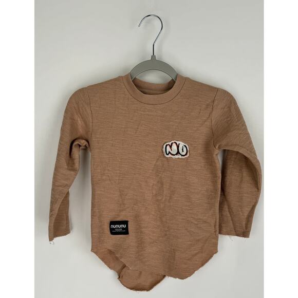 nununu Other - Nununu Extreme Bubbly Shirt Coffee Unisex 18 - 24 Months Slub Cotton Long Sleeve